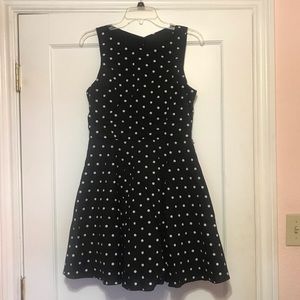 Black dress with white polka dots | Large